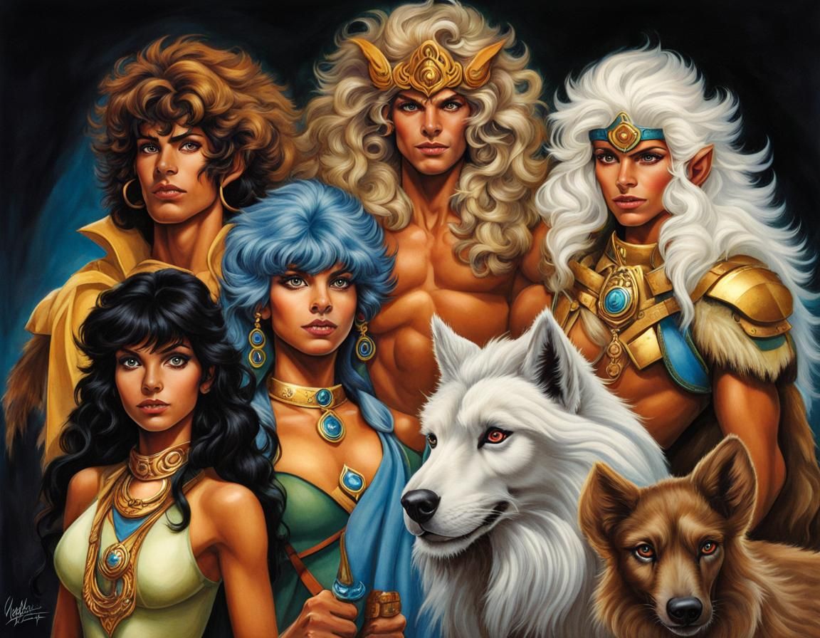 Fantasy Elf Portrait with Volumetric Lighting