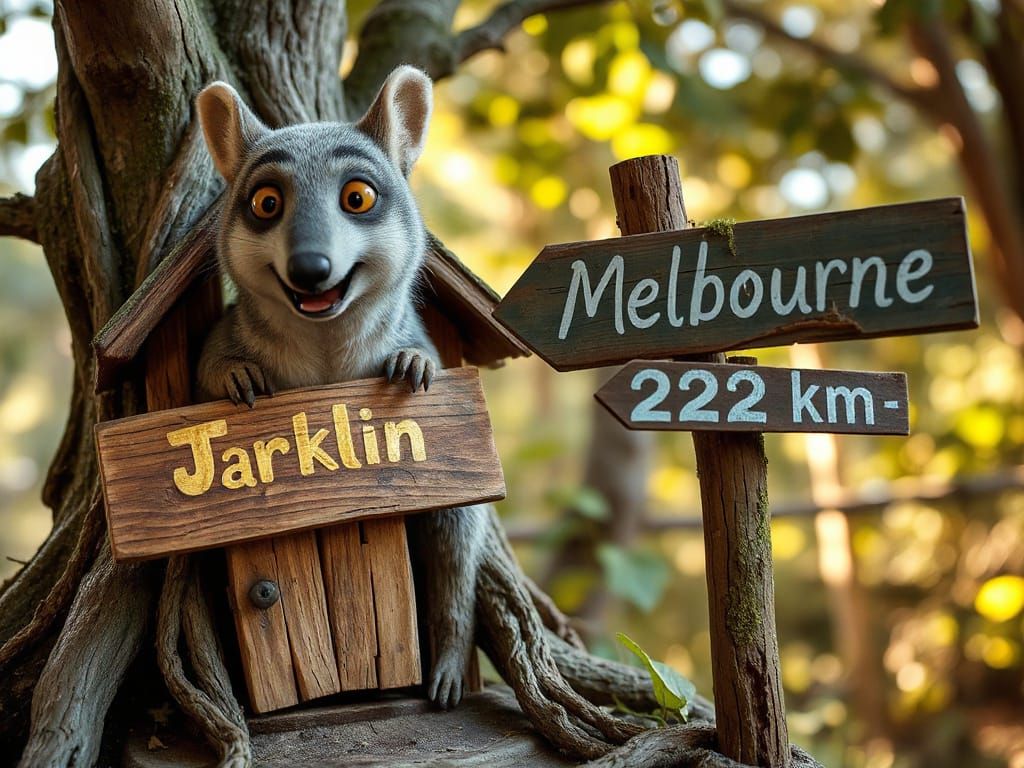 Quokka's Whimsical Treehouse Home in Australian Bushland