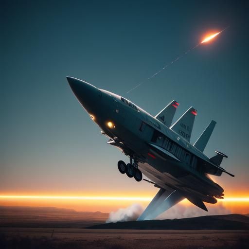 Dramatic Rocket Ship Cinematic Film Still