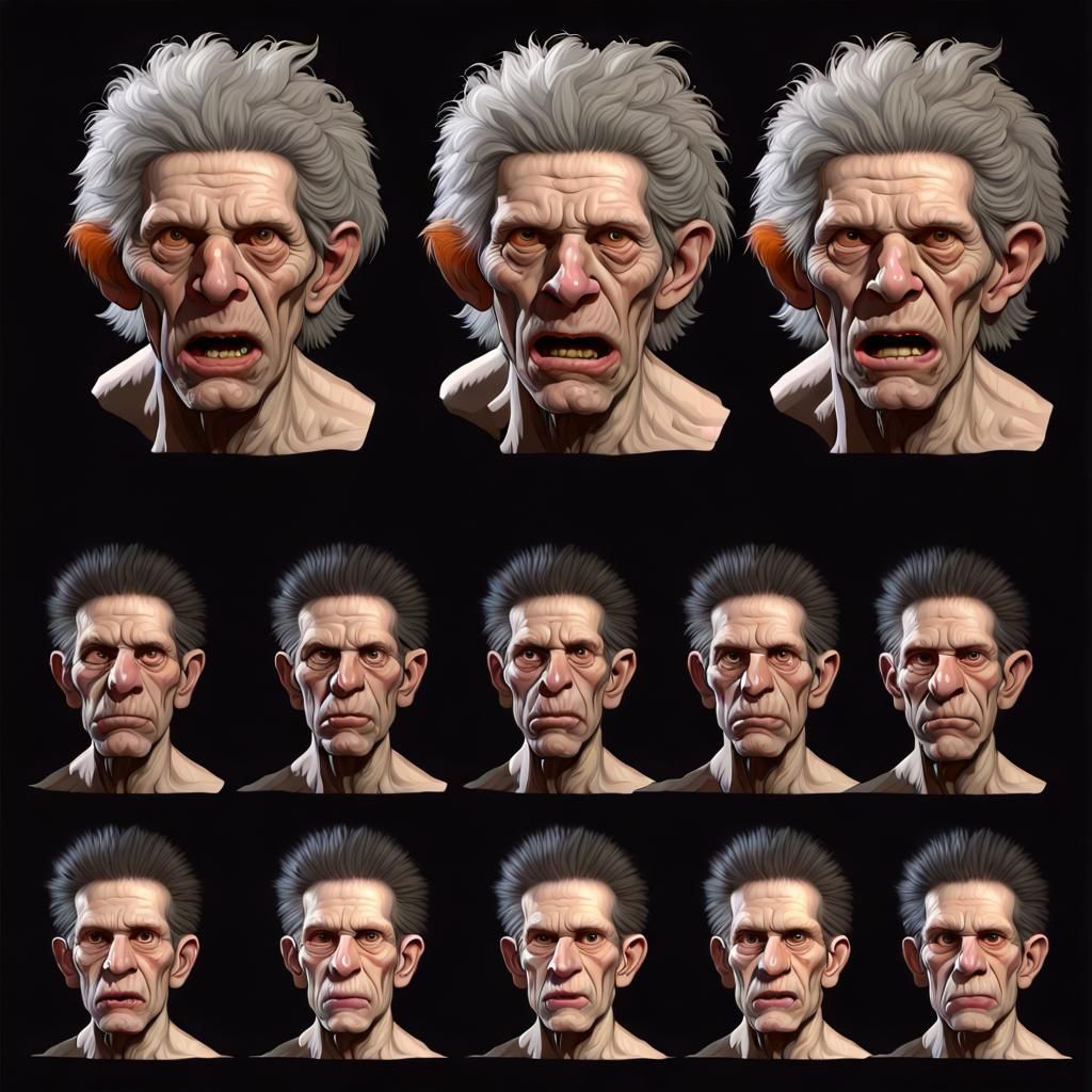 Cronenberg-Inspired Genetic Mutants Game Sprite Sheet