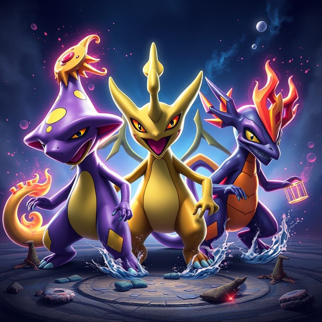 Surreal Space Dragons Rise in Fantastical Depths