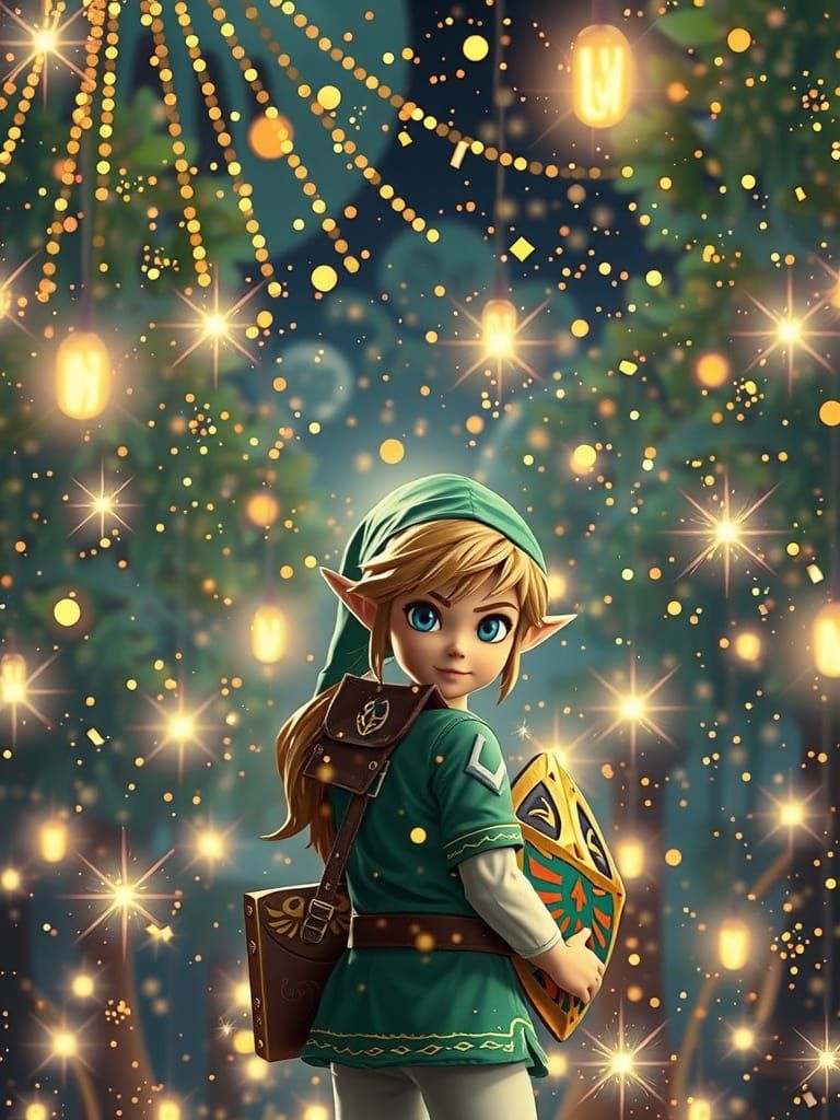 Link from Zelda Dressed for a Party