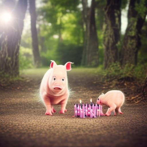 Piglet wishes you a happy birthday