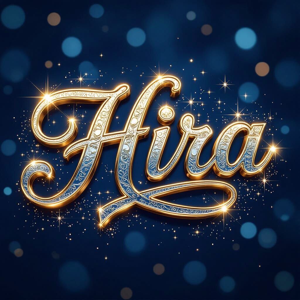 Elegant Gold and Silver 3D Metallic Text Design