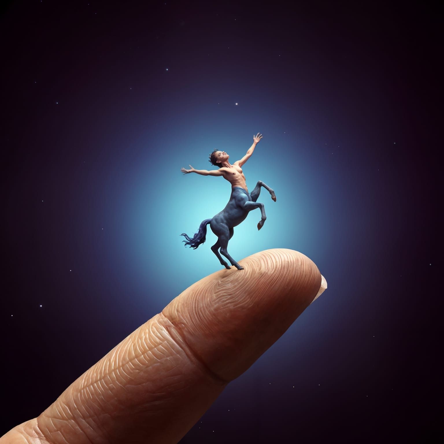 Blue Centaur Dances: A Macro Photograph