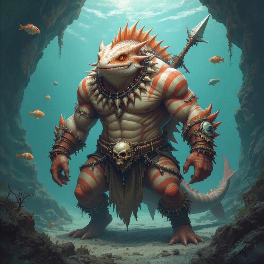 Locathah Tide-Hunter of the Korath Shellholds