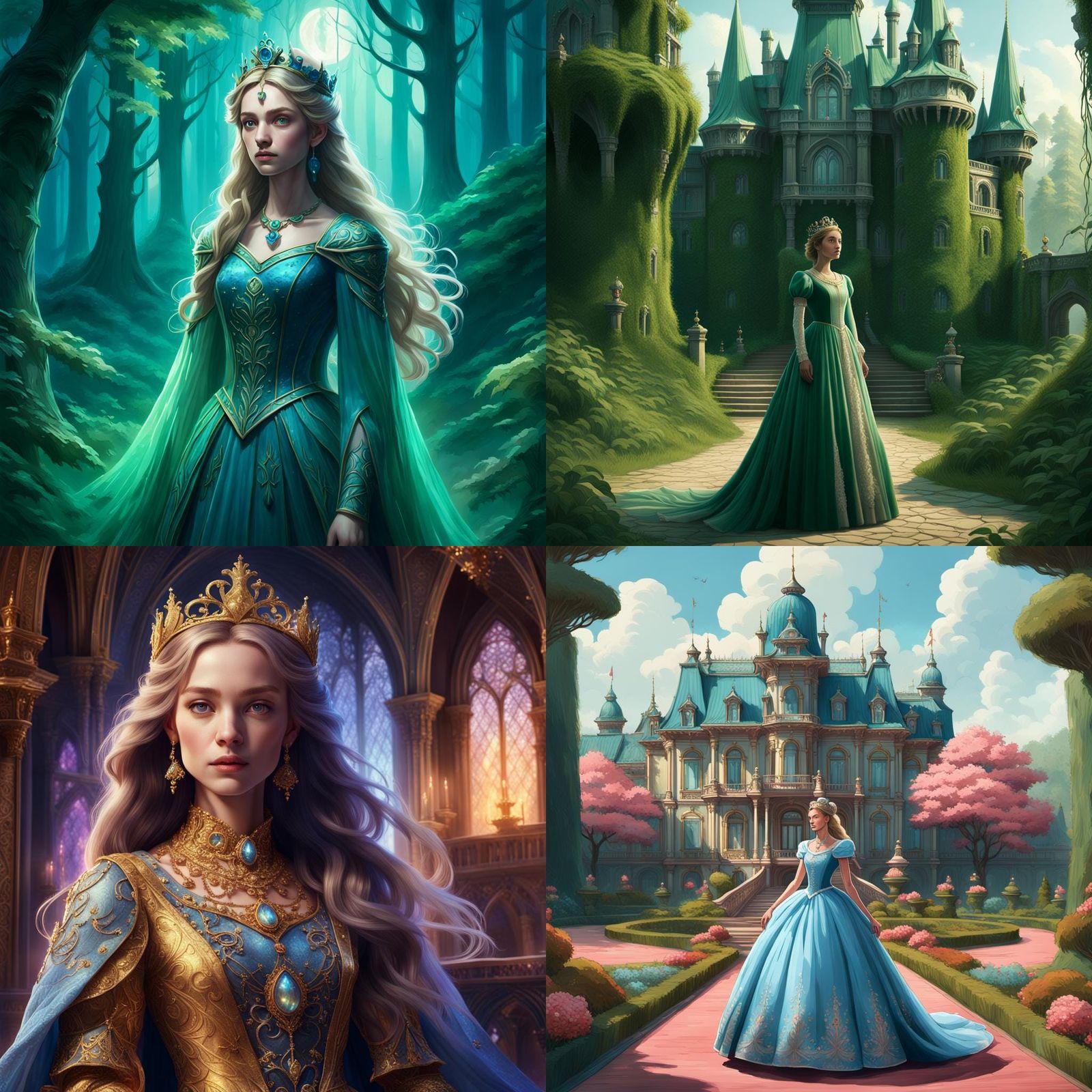 Fantastical Matte Painting of Princess Belle in 8K