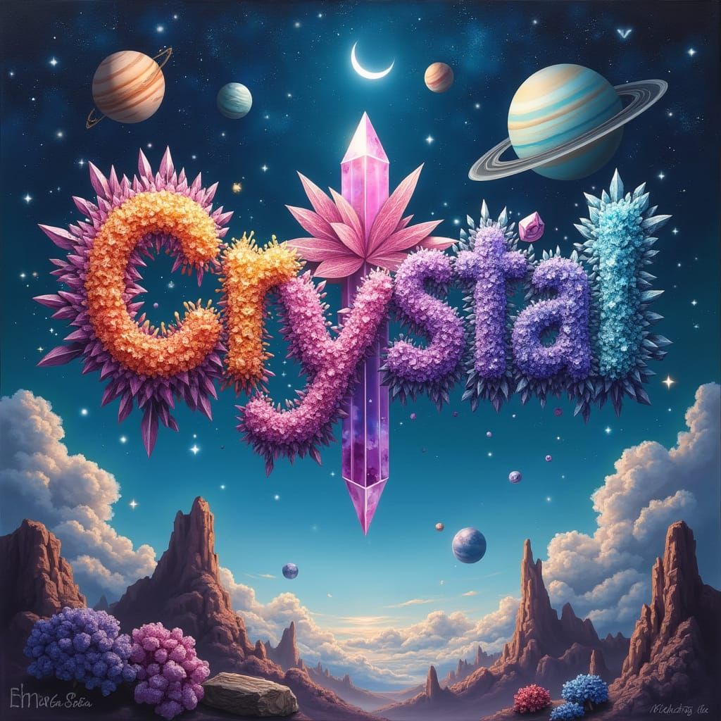 Xtramental Crystal Shop in Dreamy Oil Painting