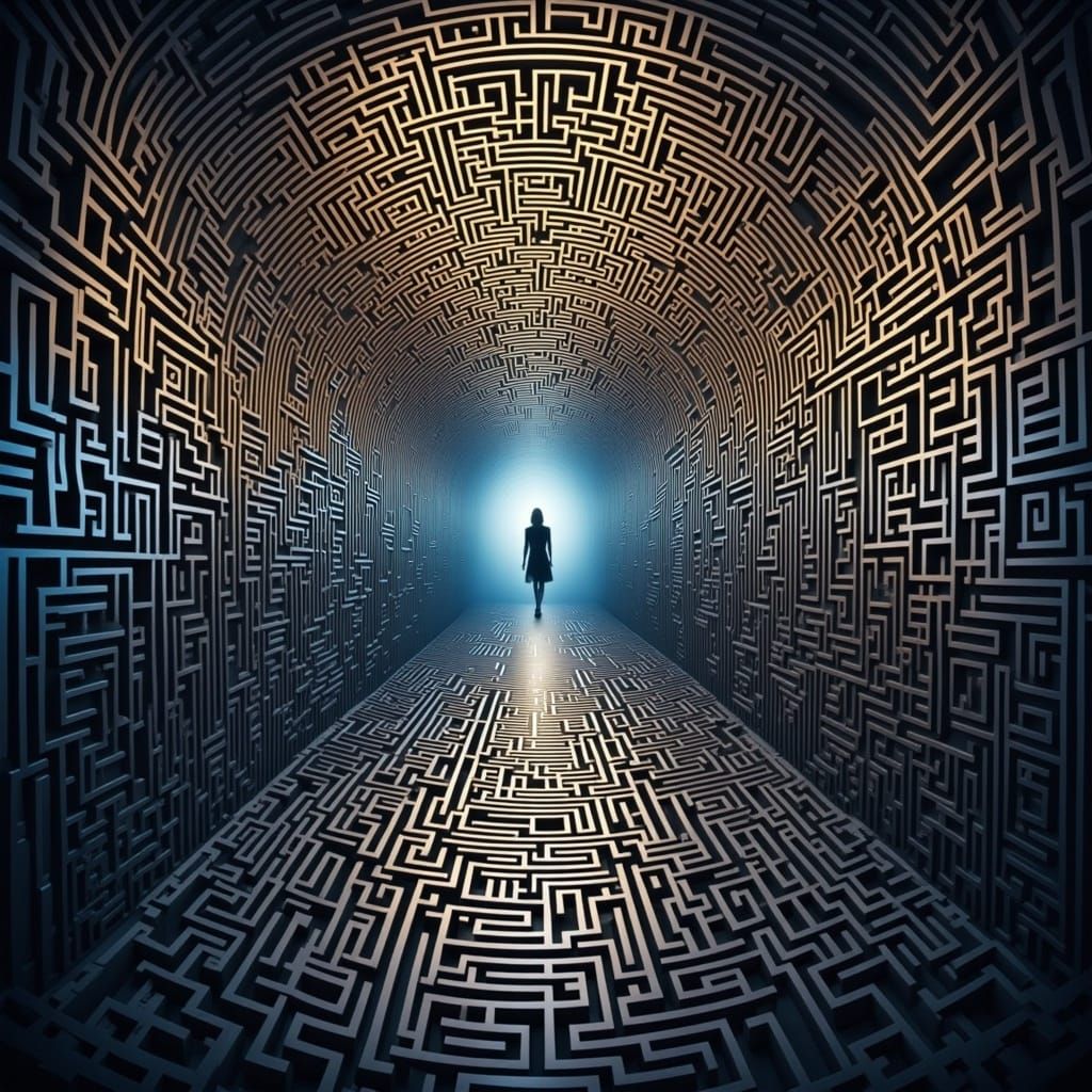 Abstract Flux Maze of Twisting Lines