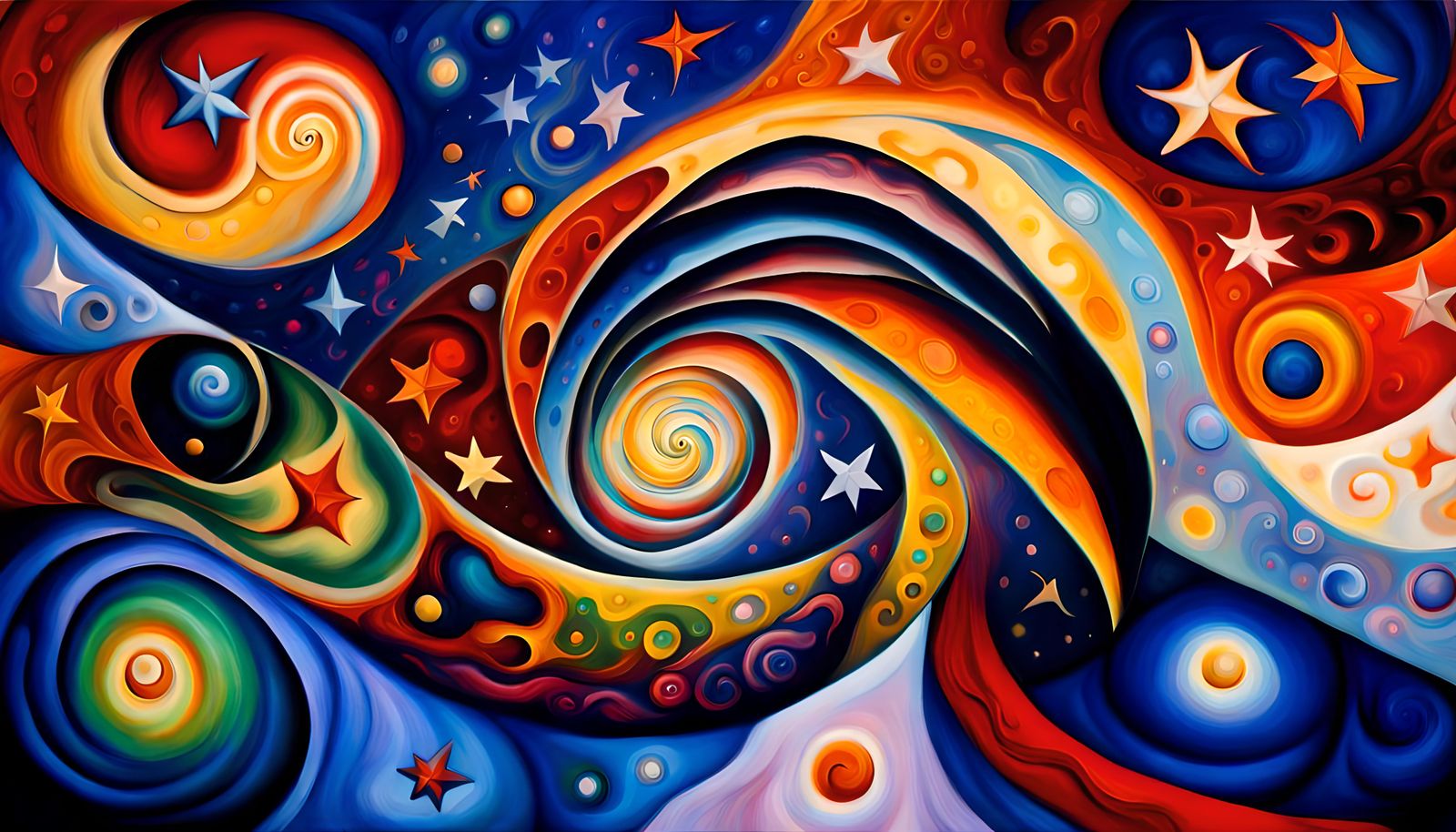 Celestial Star-Beings in Cosmic Dance