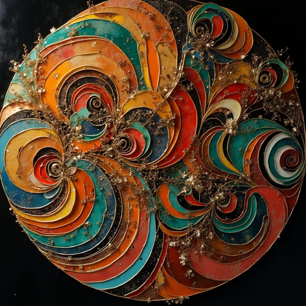 Expressive Sculpture of Reflected Glory in Vibrant Art Deco ...