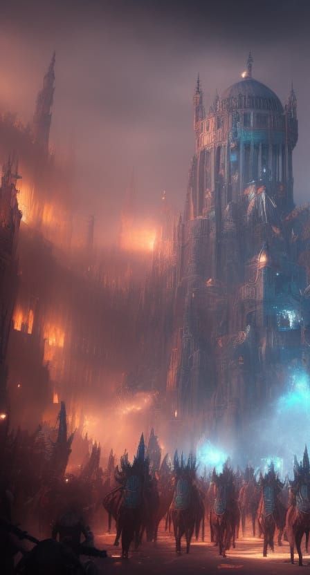 Fantasy Chariot Parade in Detailed Photography