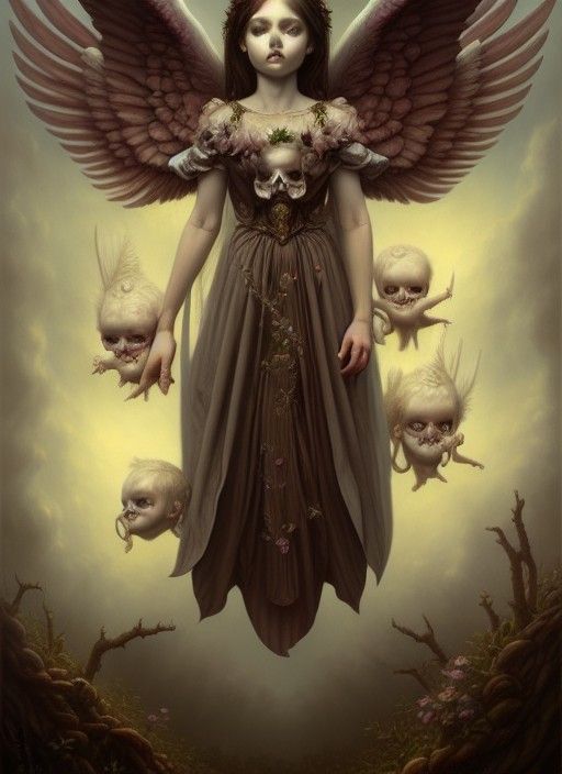 Detailed Portrait of Archangels in Hyperrealism Style