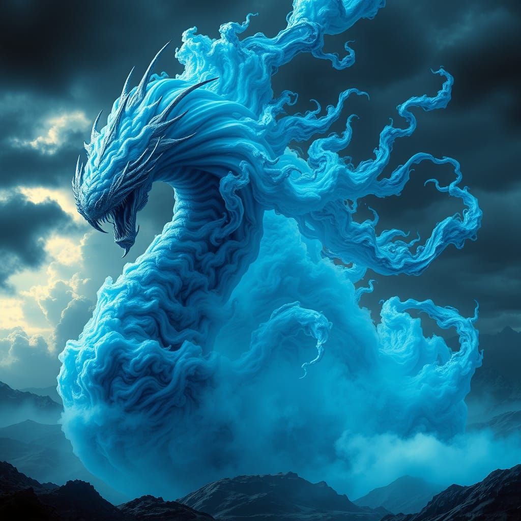 Blue Monster Unleashes Stormy Fury