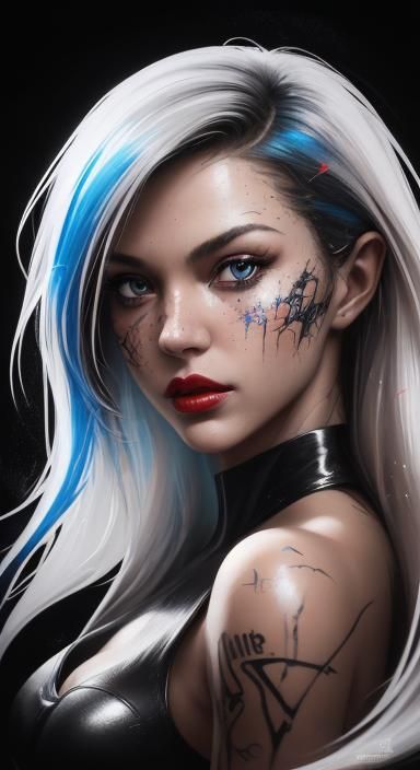 Hyper-Realistic Close-Up of Red Lips