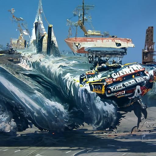 Vibrant Oil Painting in Gurney Style