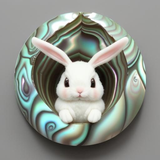 EASTERBUNNY ABALONE SHELL