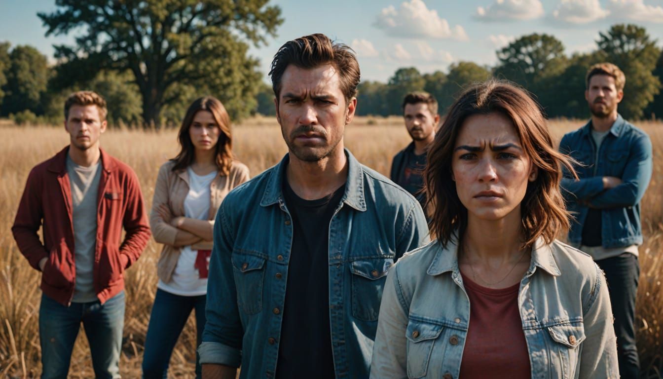 Emotive Group Portrait in Natural Lighting