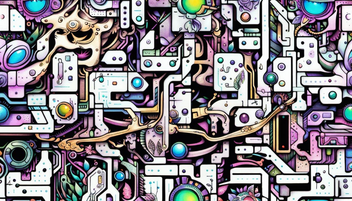 Gallery:  Abstract maximalist 09aug23