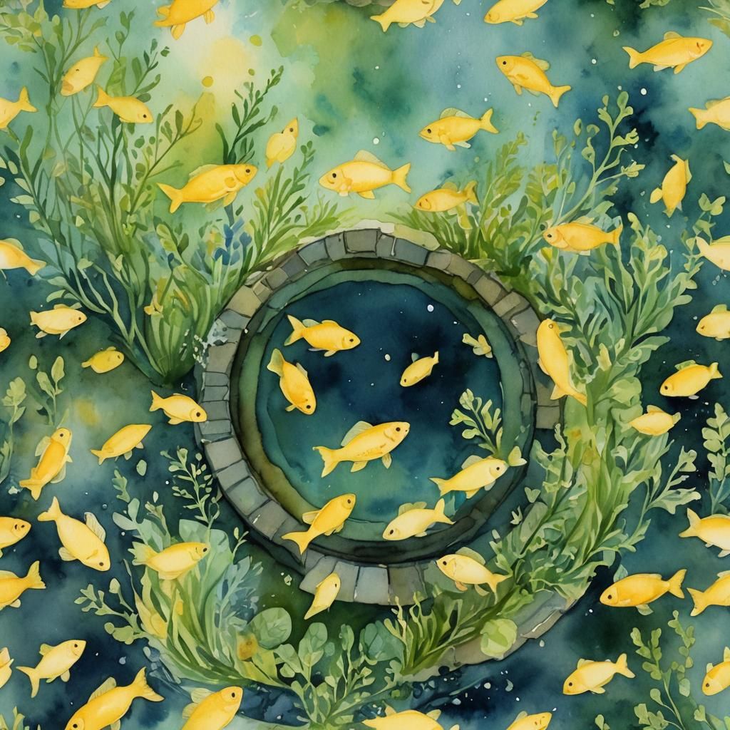 The Little Fish Swim in a Well