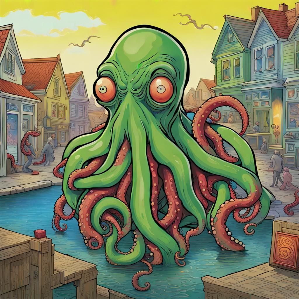 Mr. Bean-thulhu: Absurdist Horror in Coastal Town