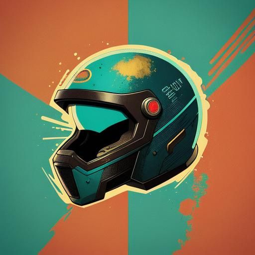 UFO in Flight: Retrofuturistic Ink Splatter Illustration