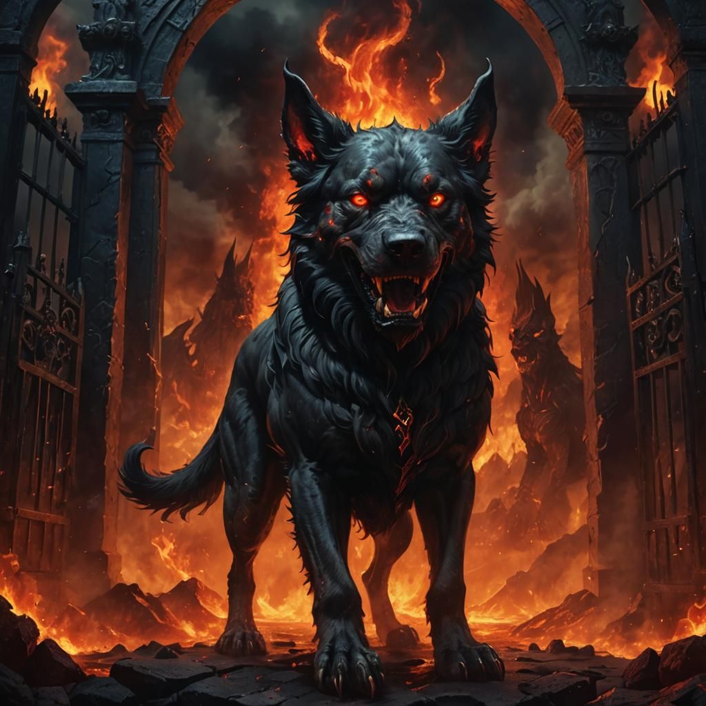 Hellish Canine Guardian of the Gates of Hell