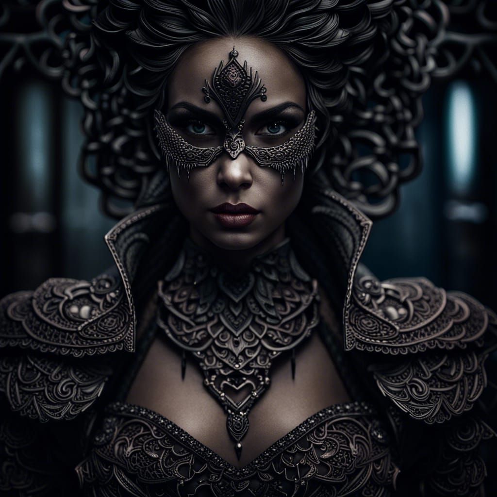 Evilyn Shadowheart: Hyperrealistic Cinematic Portrait