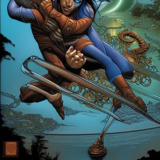 Stunning Avatar in Comic Book Style