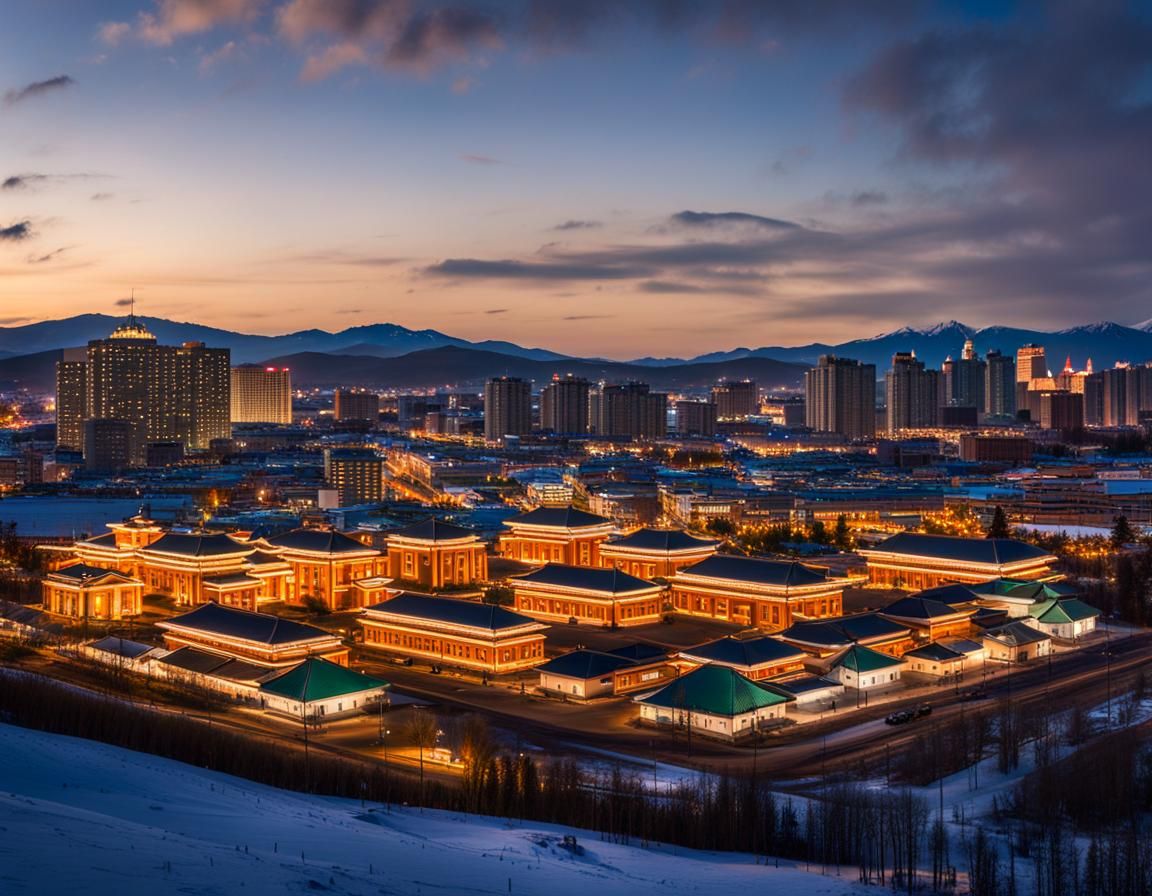 Futuristic Uliastai: A Technologically Advanced Mongolian Ci...