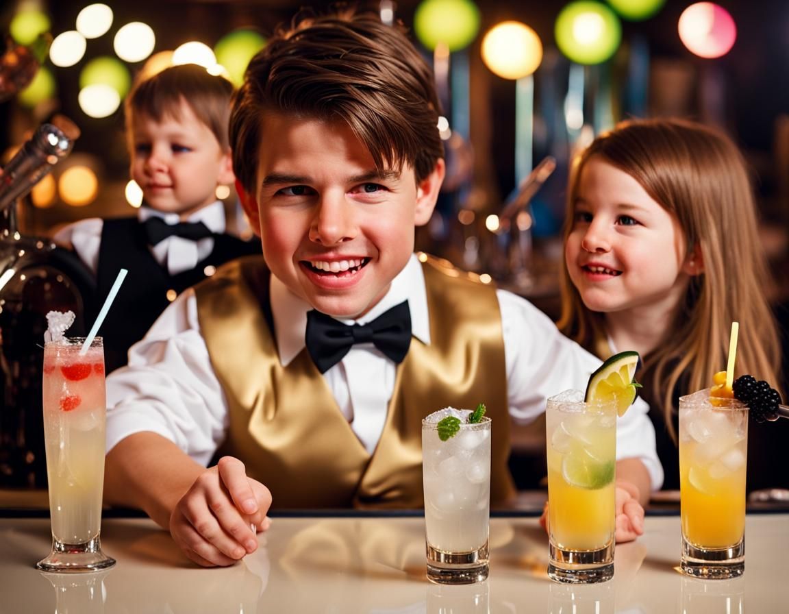 Child Tom Cruise Bartender at Play Bar