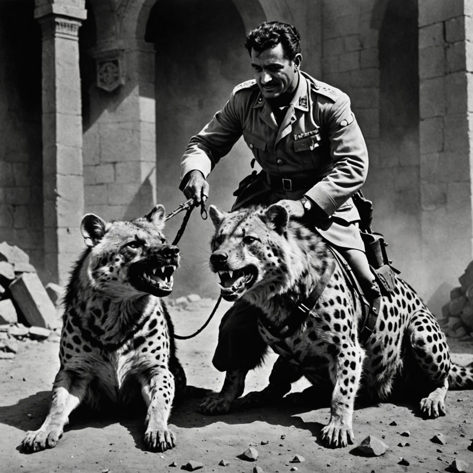 Persian Genie Dominates Dark WWII Officer