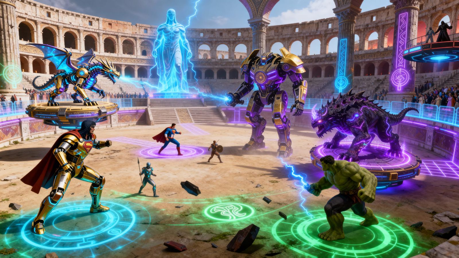 Fantasy Sci-Fi Battle Arena Colosseum