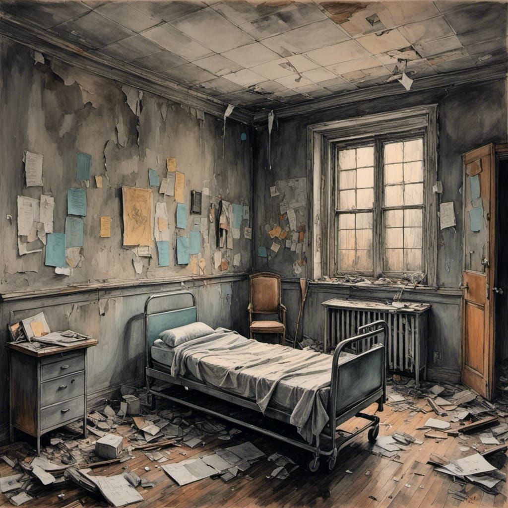 Eerie Abandoned Hospital Room