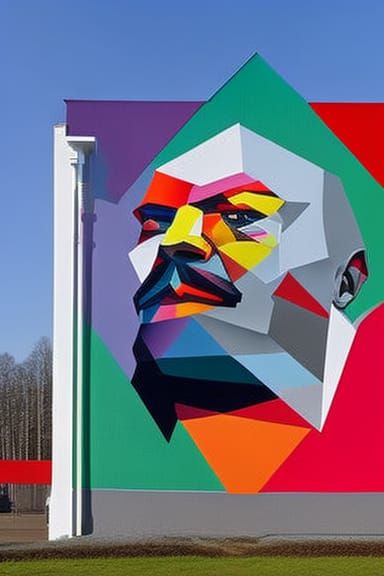 Vladimir Lenin low-poly