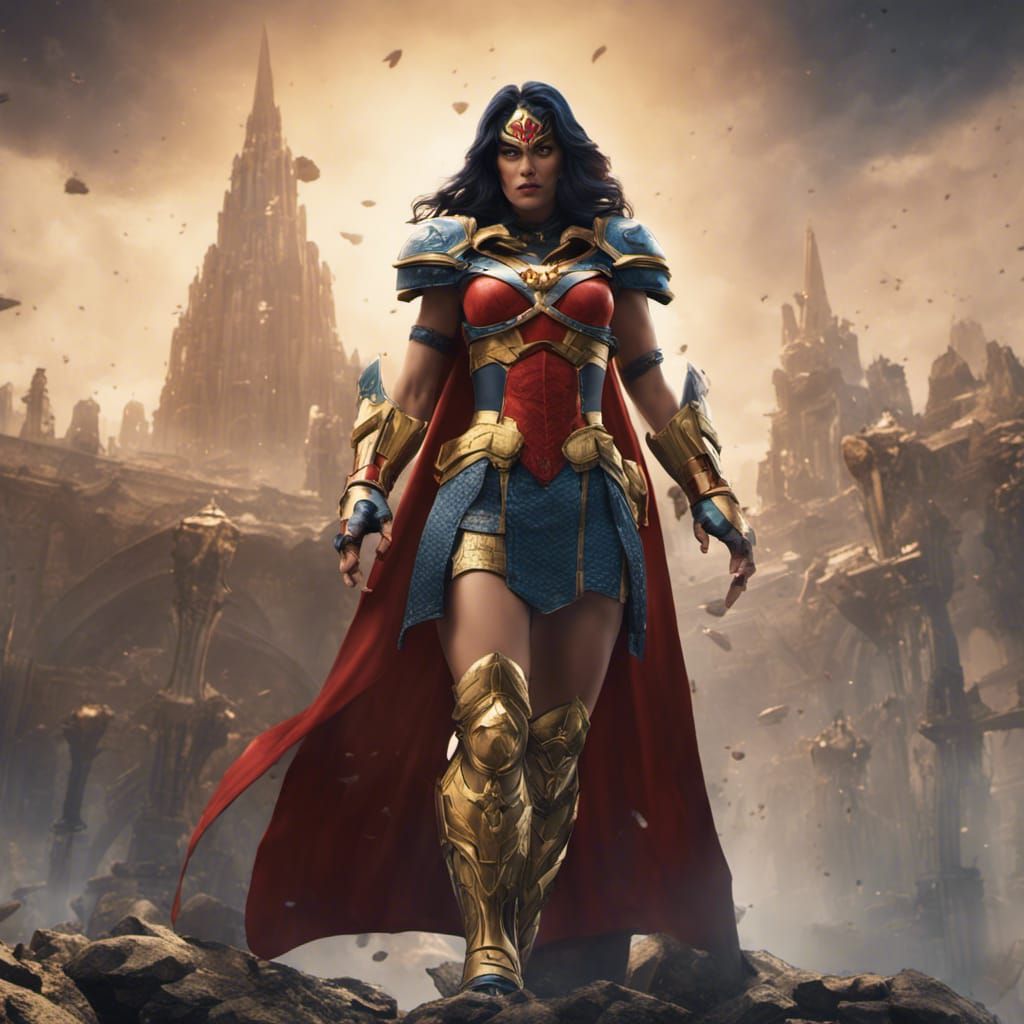 Big Barda Detailed Fantasy Art