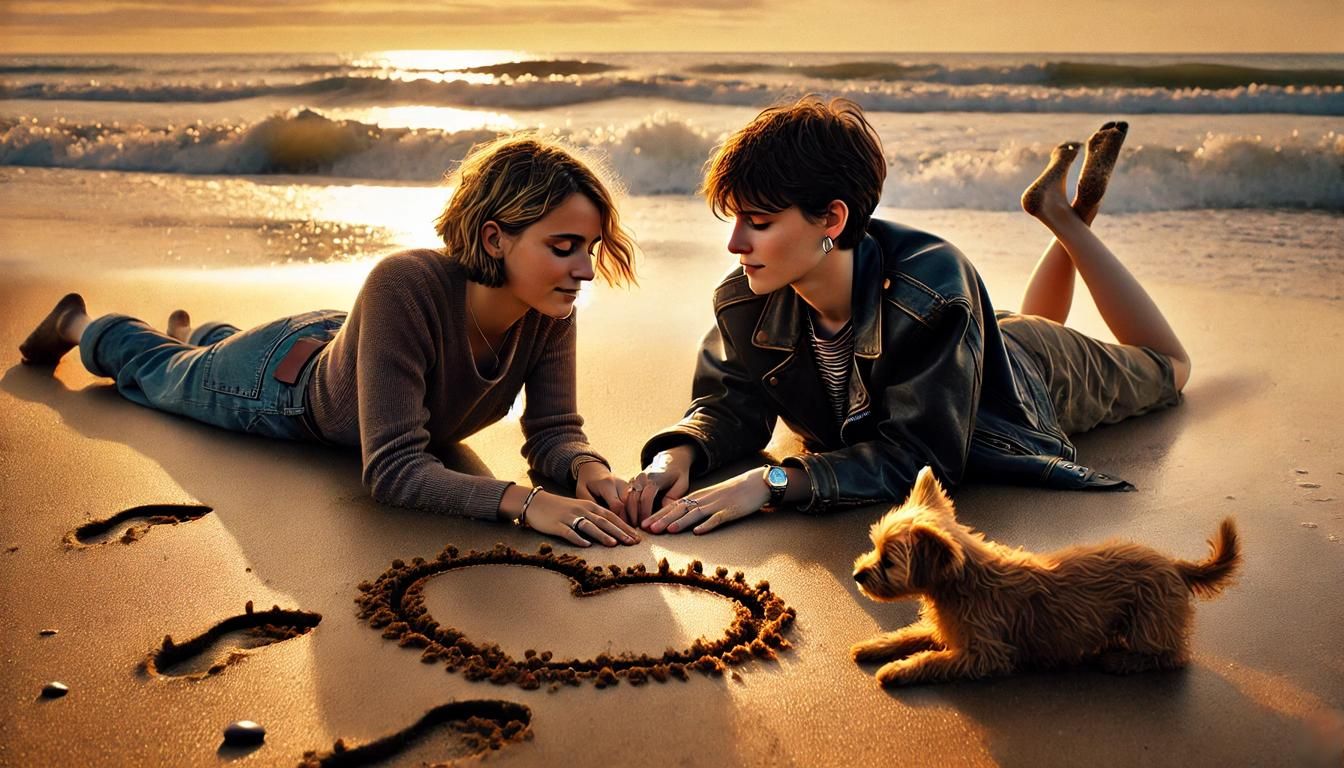 Abstract Warm Color Field Painting