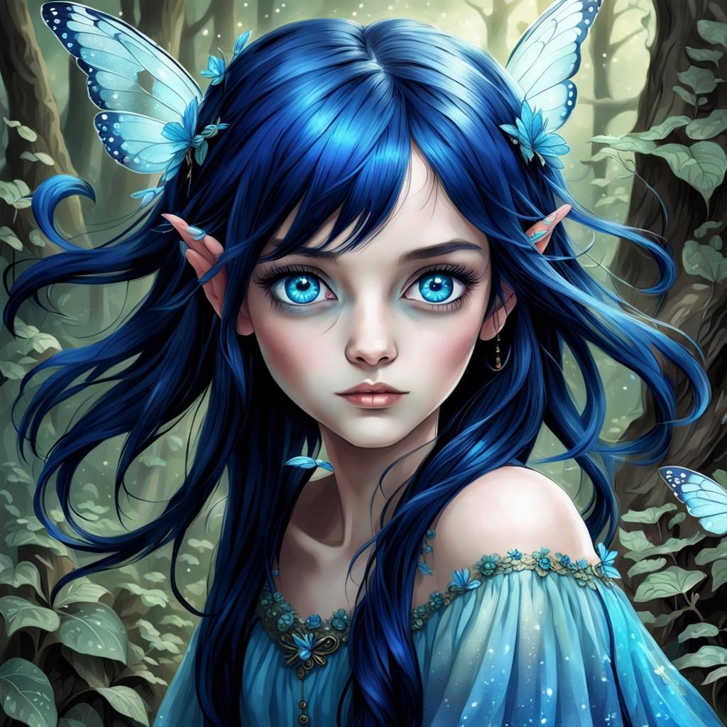 Blue-Eyed Fairy's Journey: From Bustling to Abandoned