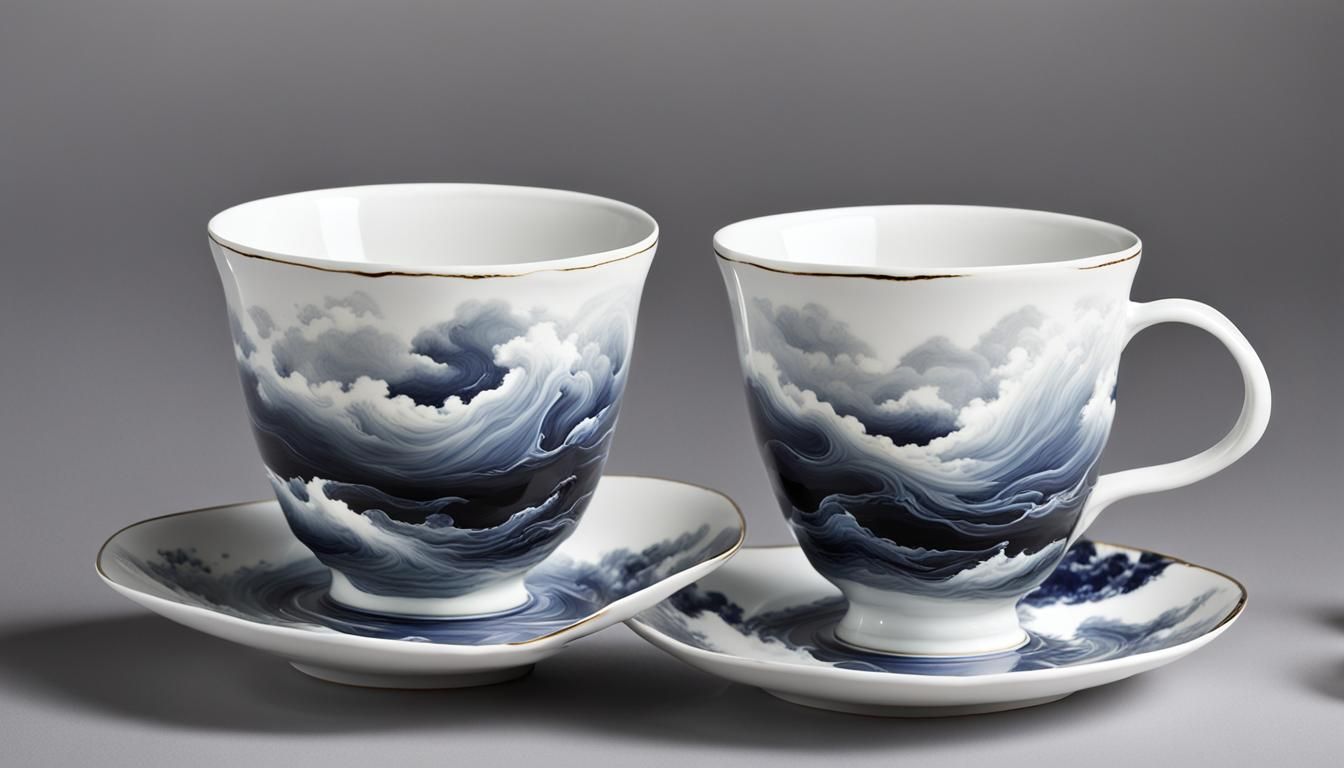 Storm in a Teacup: A Surreal Visual Metaphor