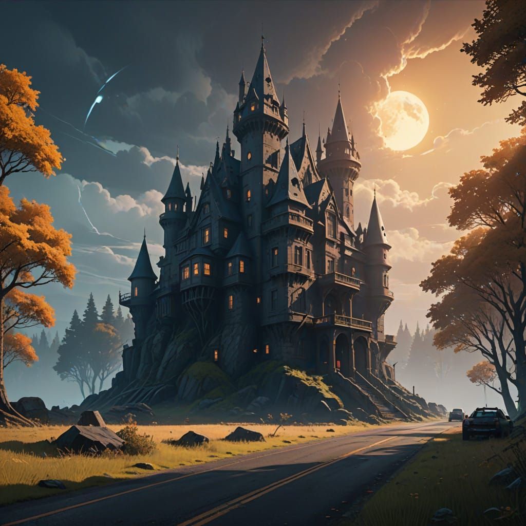Enchanted Castle in Renaissance Style Eerie Stillness