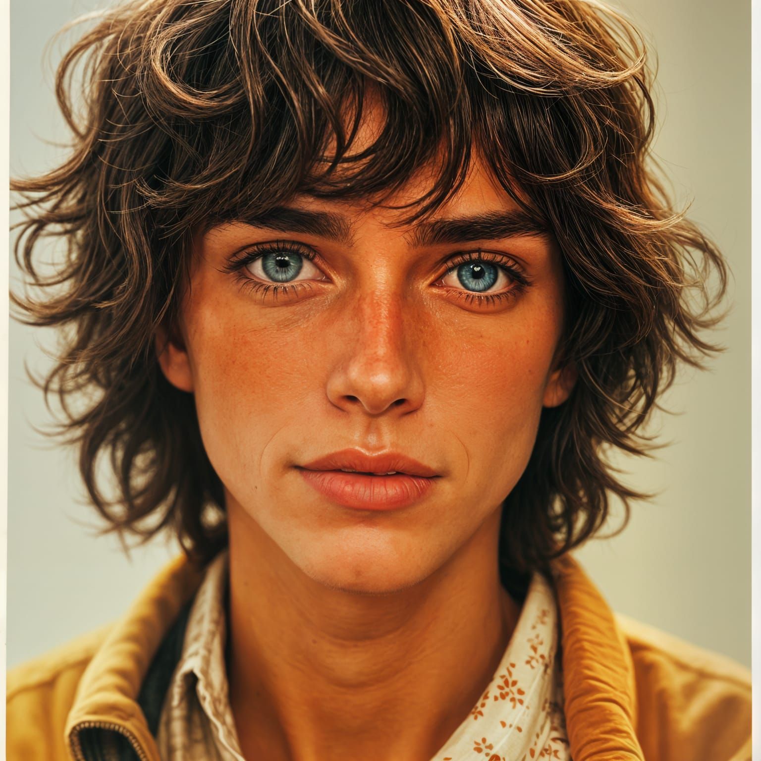 Photorealistic Portrait of a Charismatic Young Man