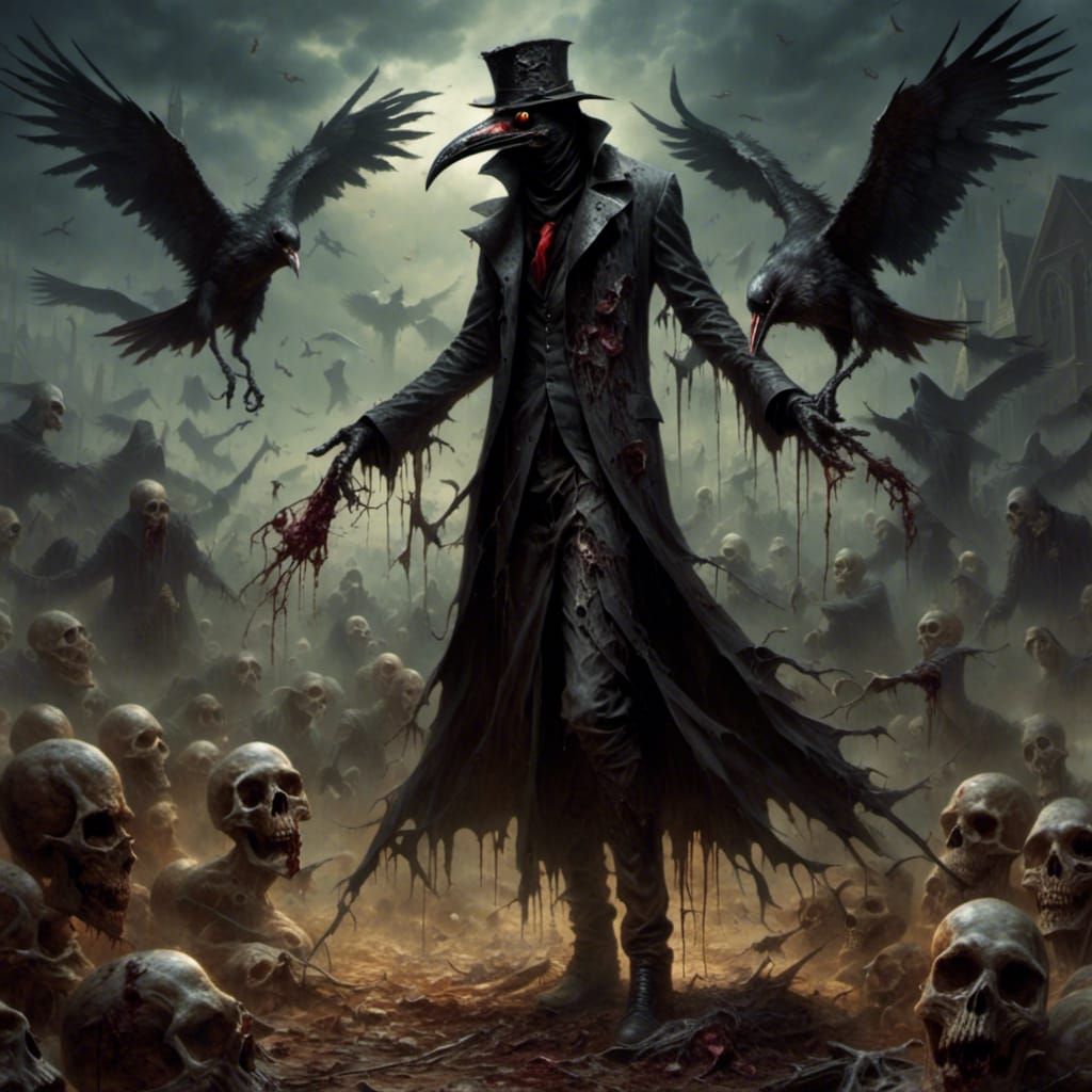 Eerie Plague Doctor Figure of Bygone Era