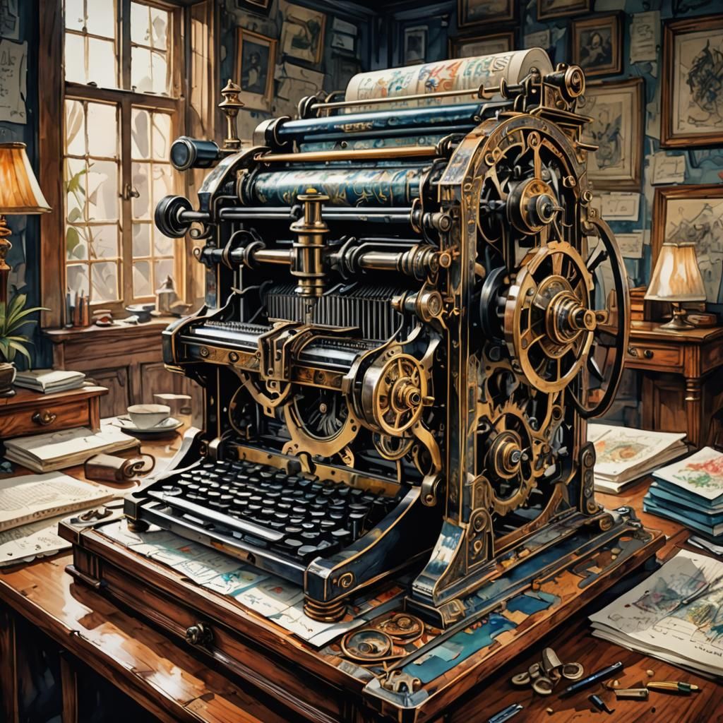 Vintage writing machine