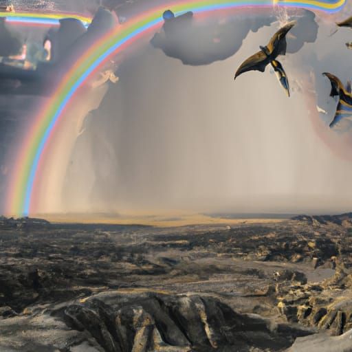Winged Snakes Over Bisti Badlands