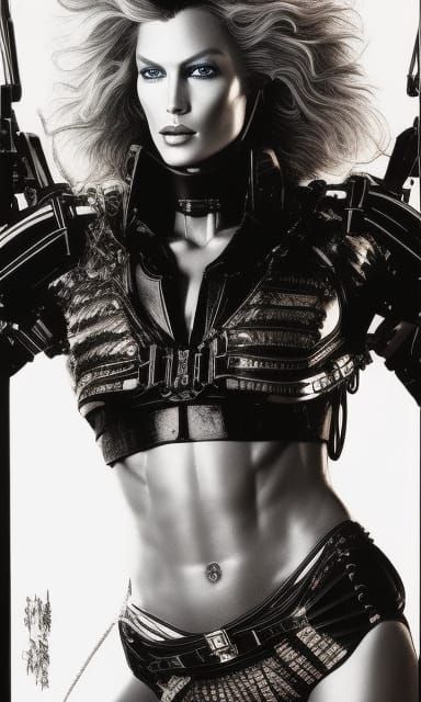 Cosmic Sci-Fi Alien Cowgirl Character Concept Art