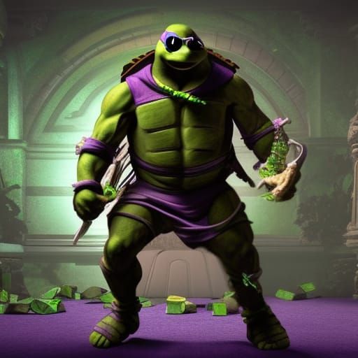 Donatello TMNT in 3D Cinematic Style