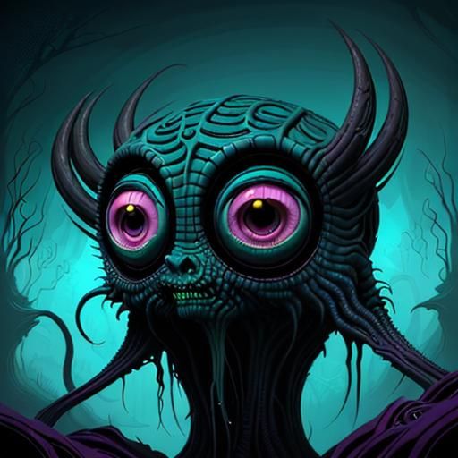 Lovecraftian Creature Concept Art: Sunken Eyes