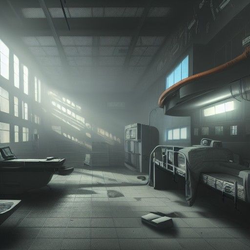 Cyberpunk Hospital: Gritty Photorealistic Dystopian Concept ...