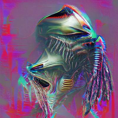 Menacing Alien Predator Design