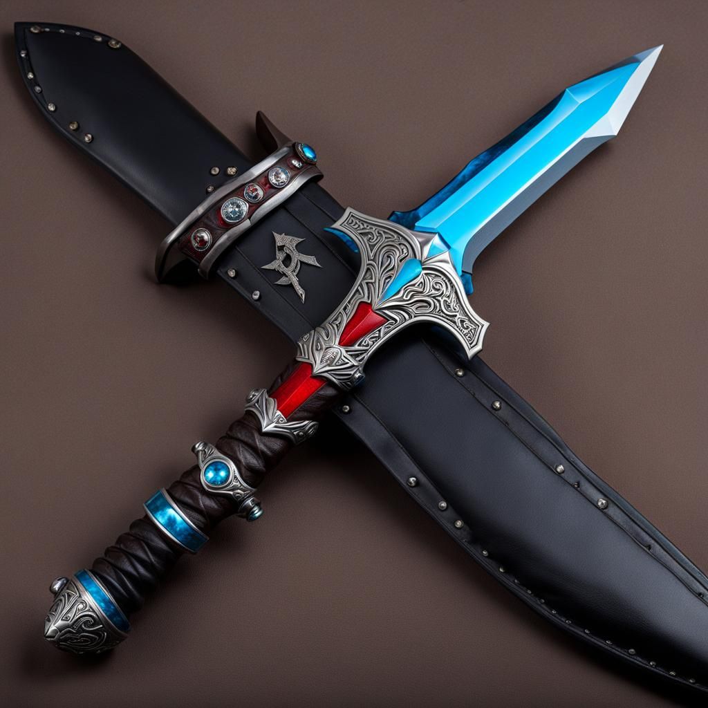 Longsword with Runes and Wolf Pommel